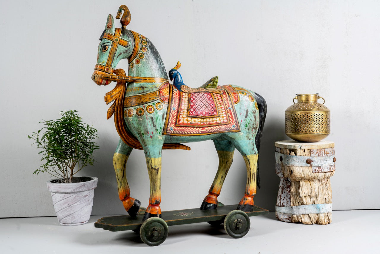 Ghoda, decorative wooden horse