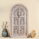 Artha cabinet with Tree of Life carving, a unique furniture piece from our mango wood furniture collection.