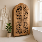 Life style decoration idea for Brahma hand carved wooden wardrobe