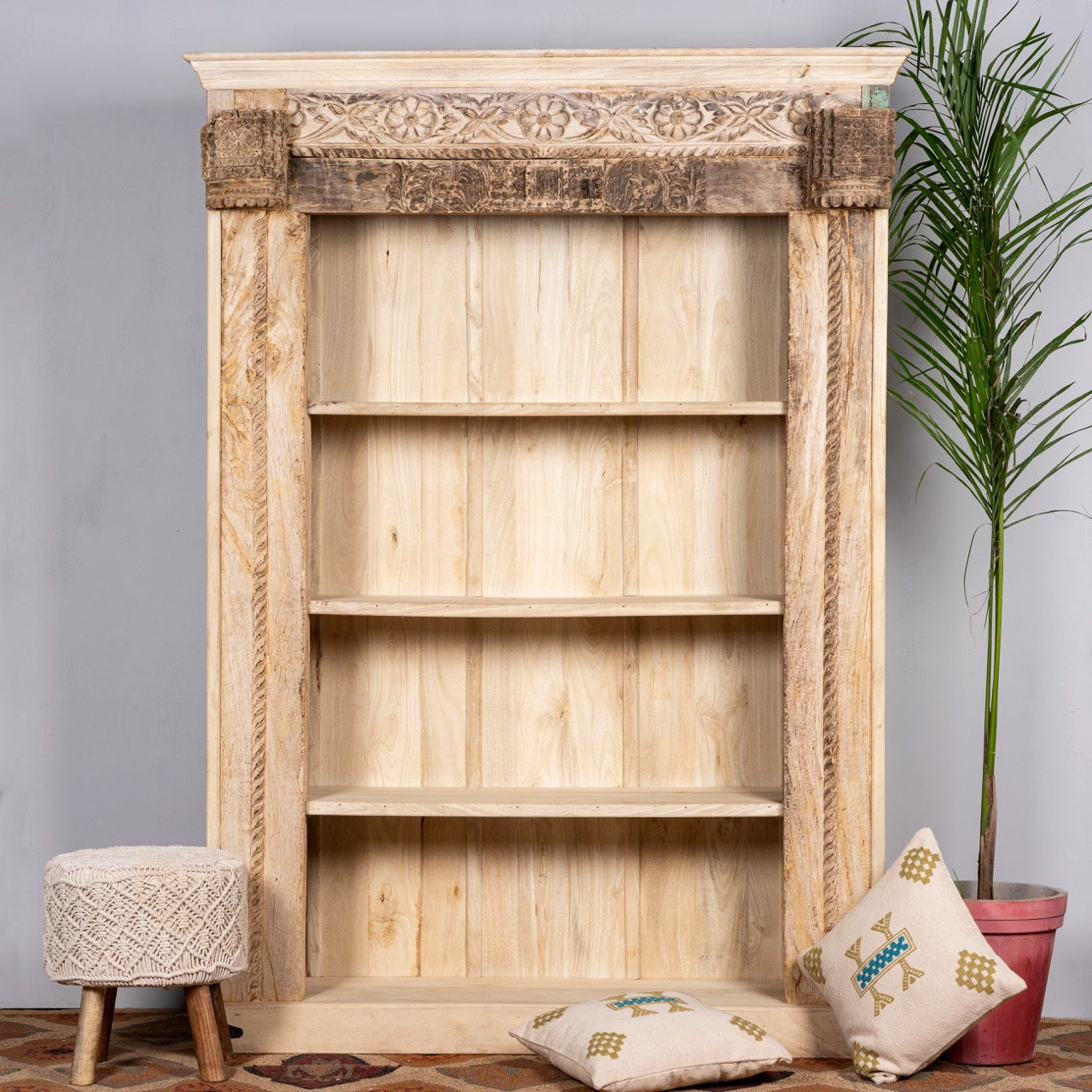 Ram, antique indian-style bookcase