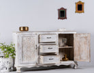 Saraswati, antique white sideboard