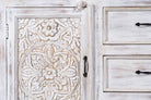 Saraswati, antique white sideboard