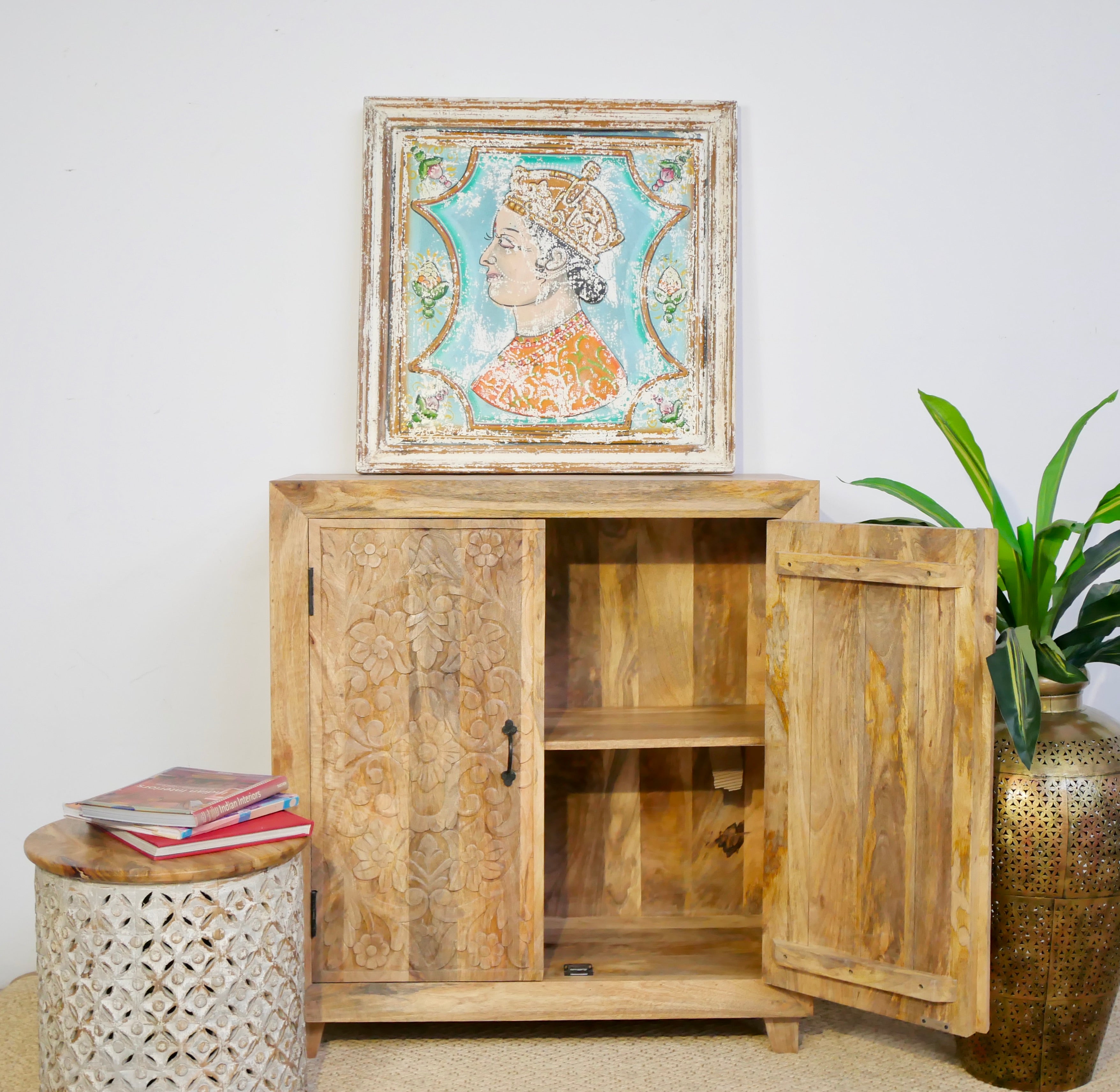 Bhilai nature, vintage indian cabinet