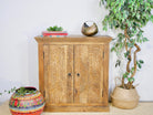 Patna, carved, wooden cabinet