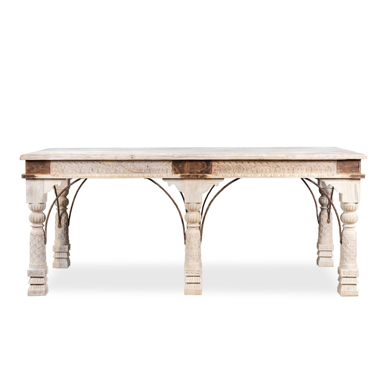 Rupali, engraved wooden dining table