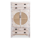 Ganga white wooden cabinet