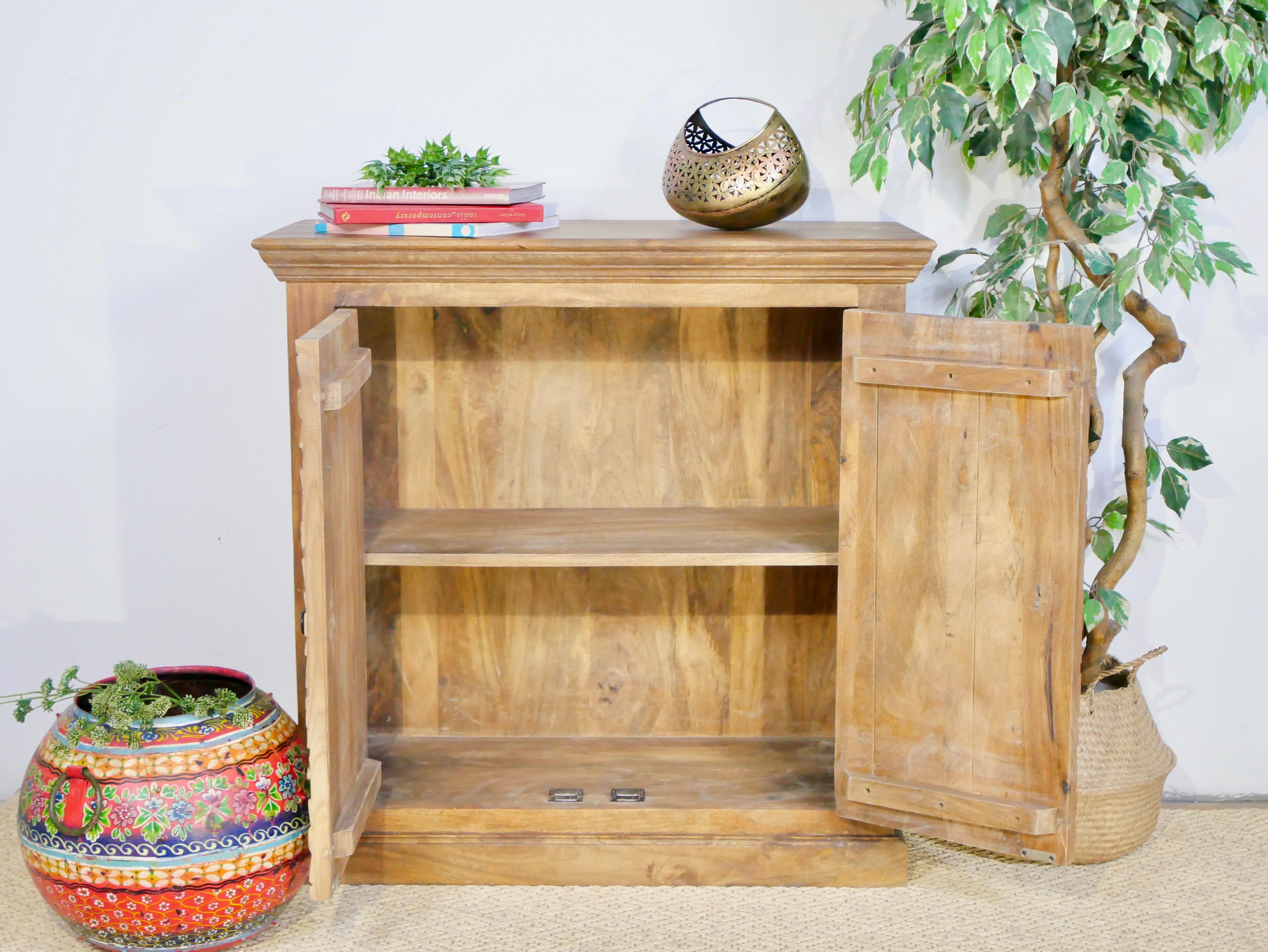 Patna, carved, wooden cabinet