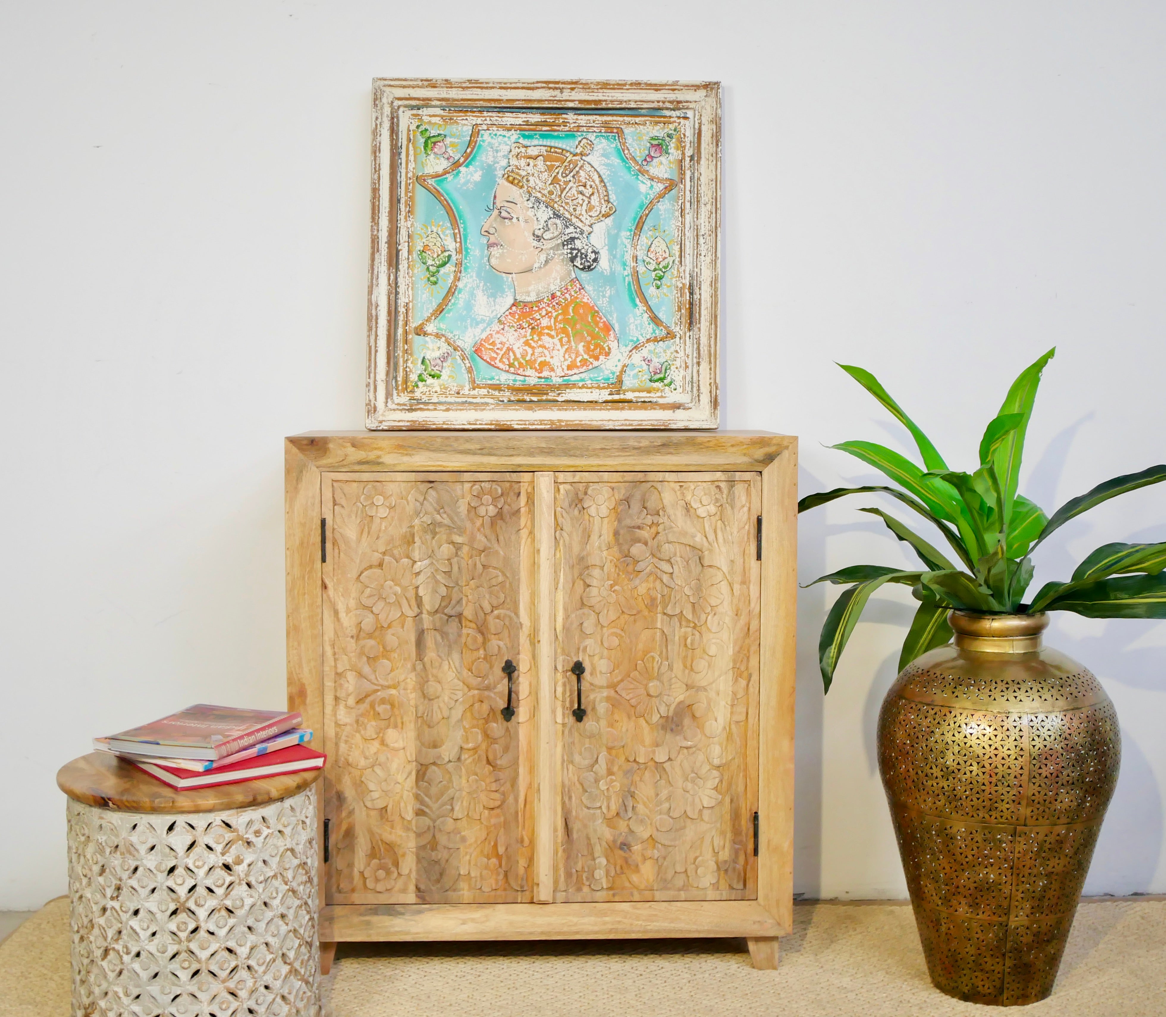 Bhilai nature, vintage indian cabinet