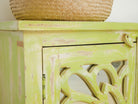 Freen star, antique sideboard with glass doors