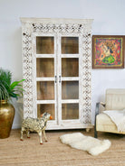 Madhav white, vintage cabinet