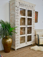 Madhav white, vintage cabinet