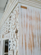 Madhav white, vintage cabinet