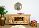 Raichur nature, hand-carved wooden sideboard